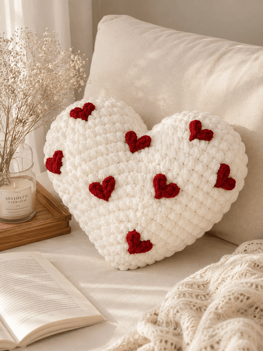 White Heart Plushie