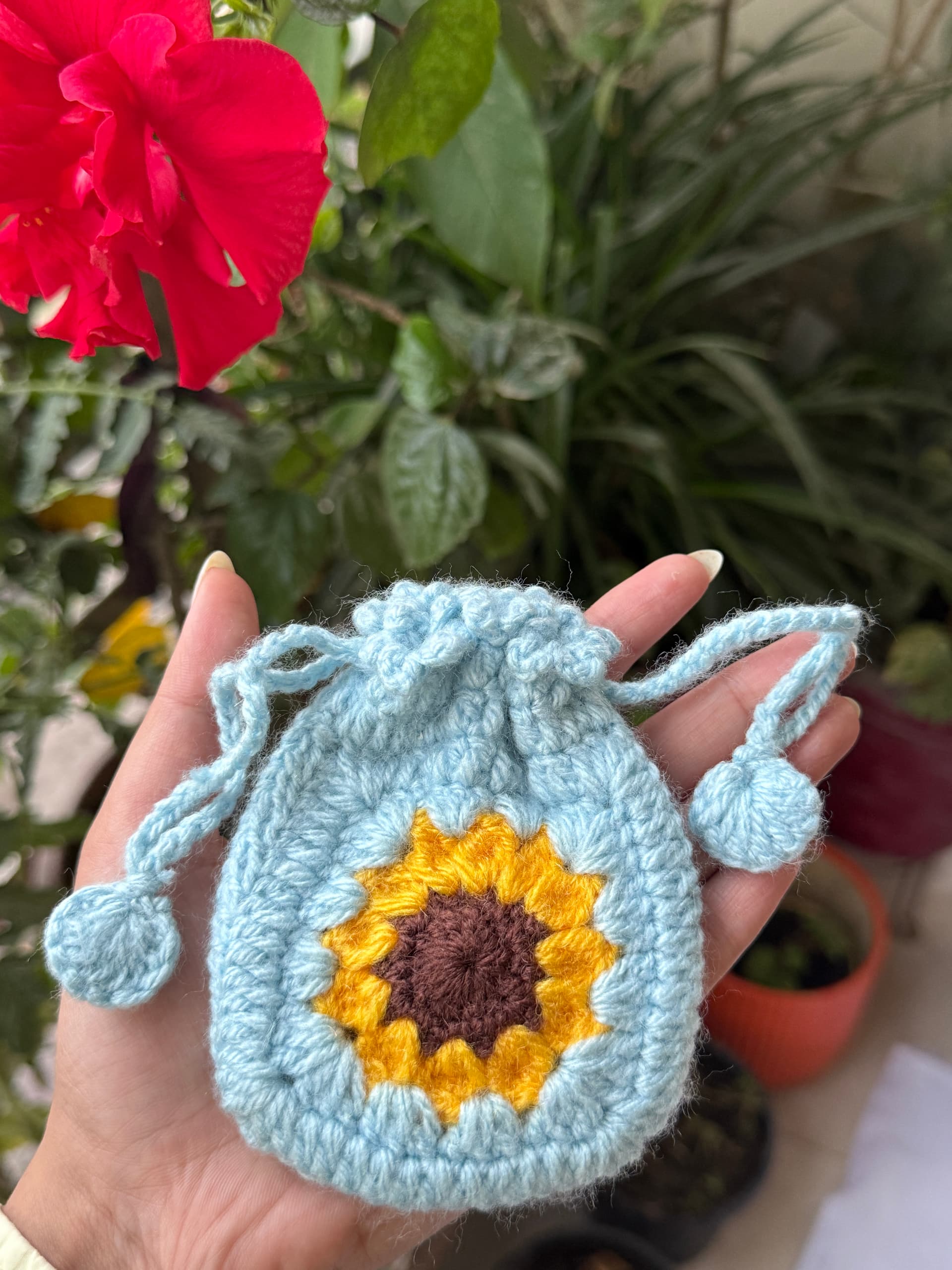 Sunflower Mini Pouch
