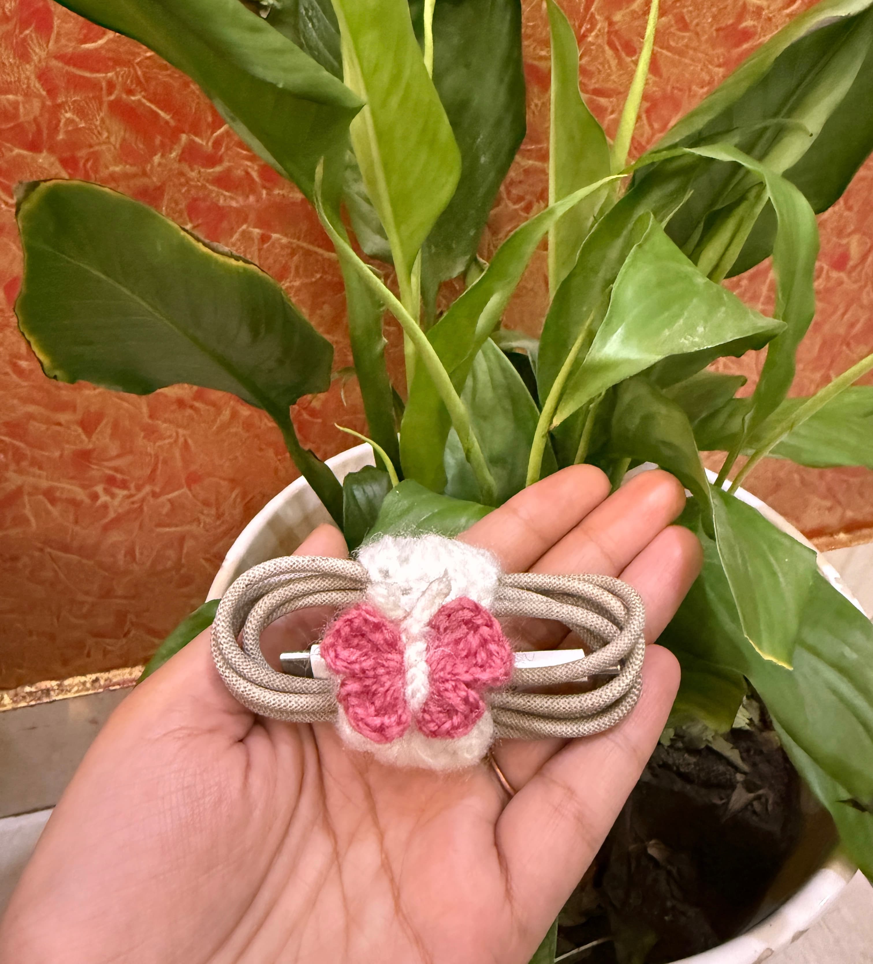 Butterfly Cable Organiser handmade crochet product image 1