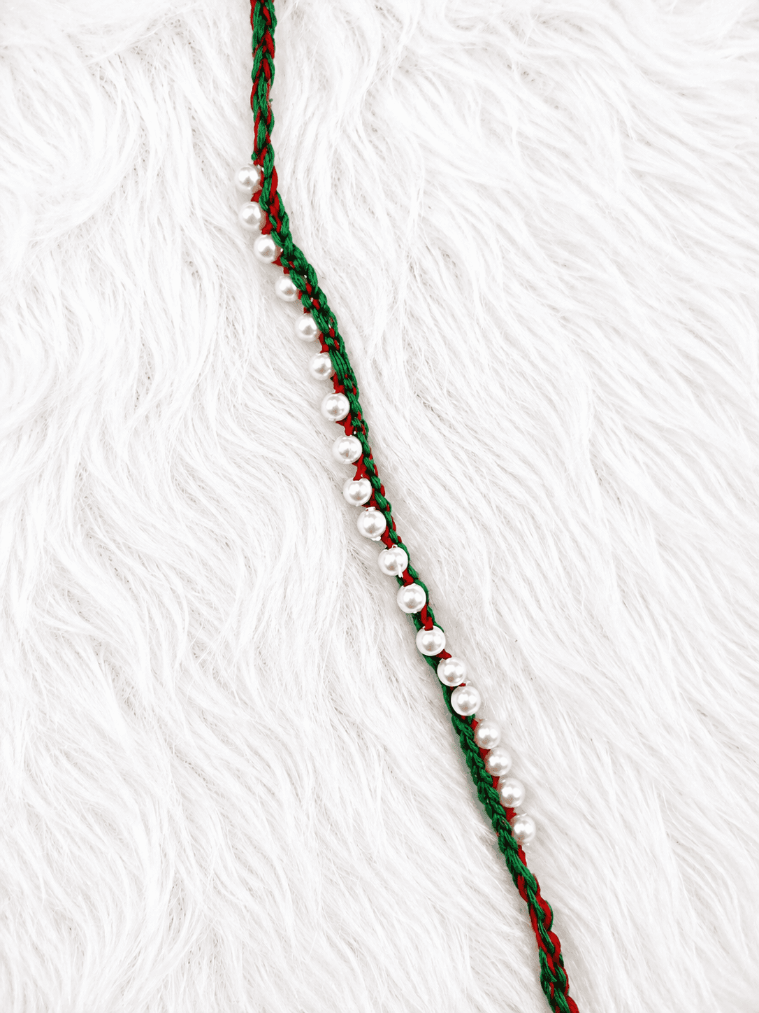 Pearl Vine Rakhi handmade crochet product image 1