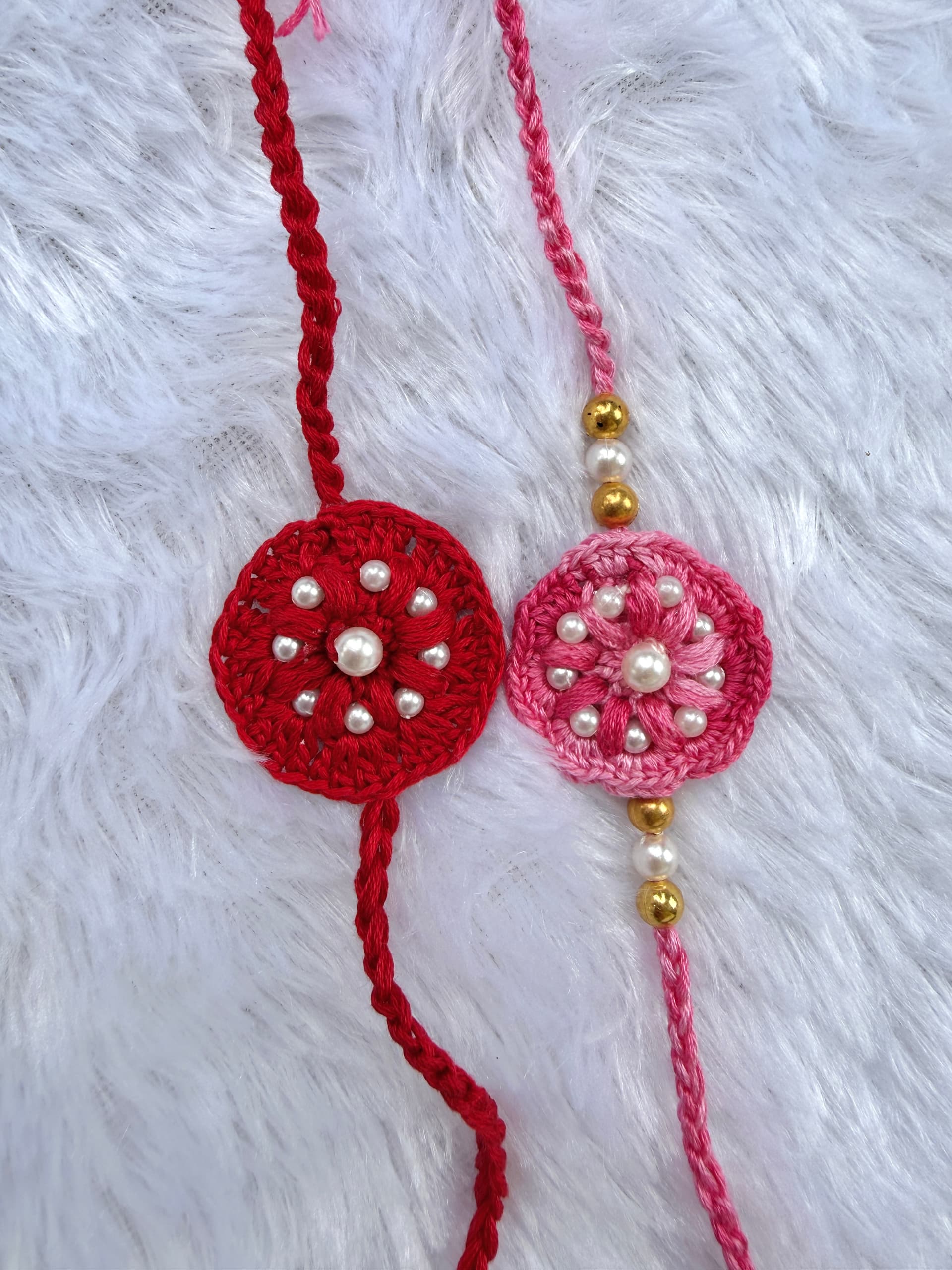 Pearl Bloom Rakhi- Set of 2