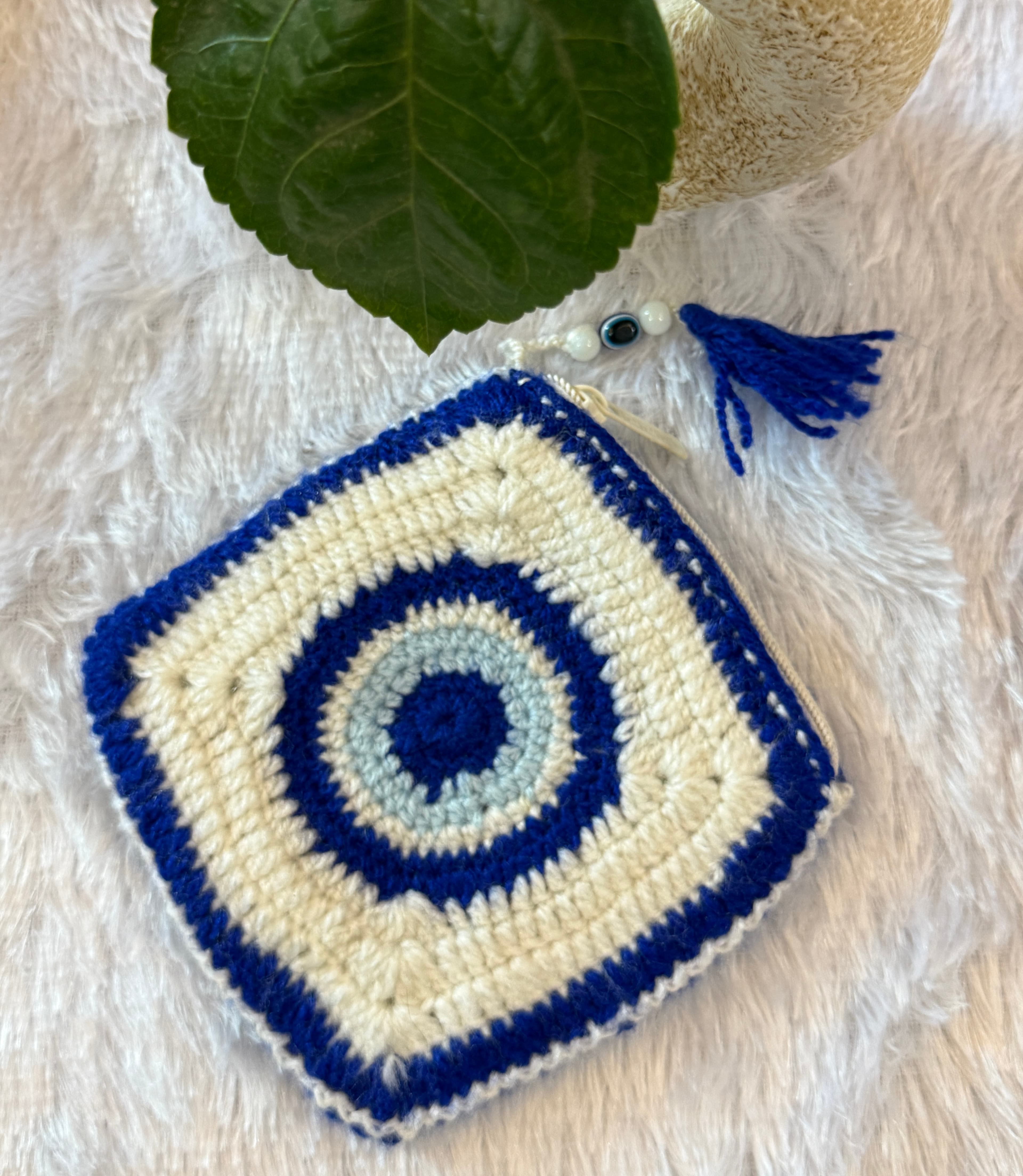 Evil Eye Crochet Pouch handmade crochet product image 1