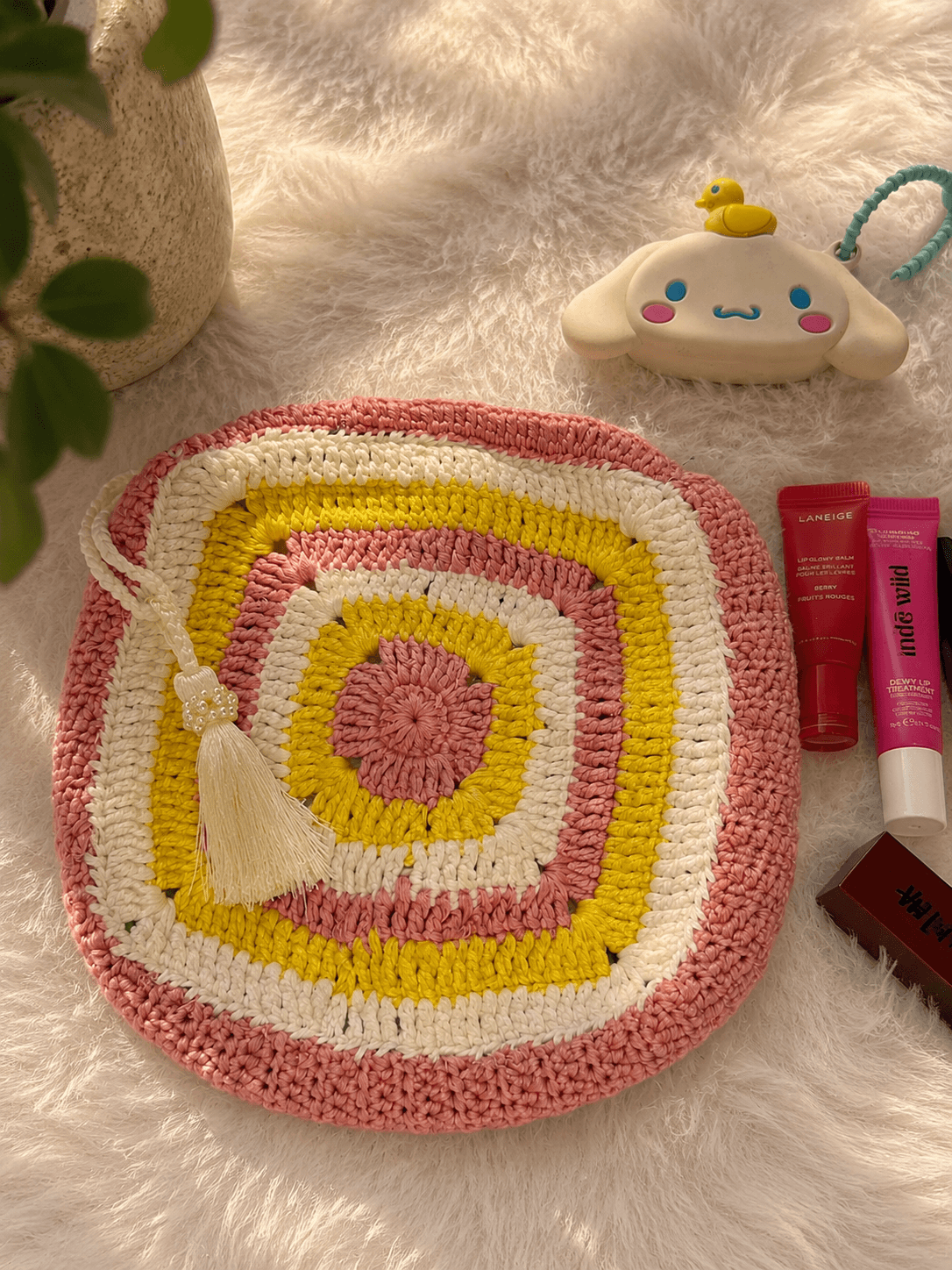 Sunkissed Bloom Pouch handmade crochet product image 1
